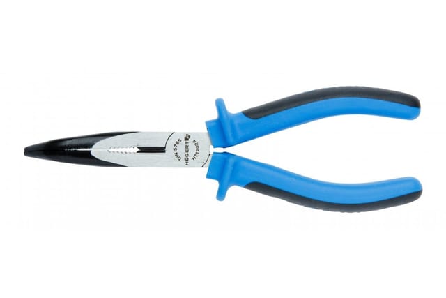 Högert Flachrundzange, gebogen, 160 mm, CrV