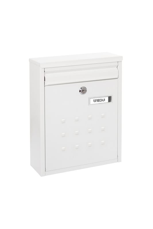 Arregui - Dime V1321 Briefkasten aus Verzinktem Stahl, Größe m (din A4 Post), Gruppierbarer Wandbriefkasten für den Außenbereich,