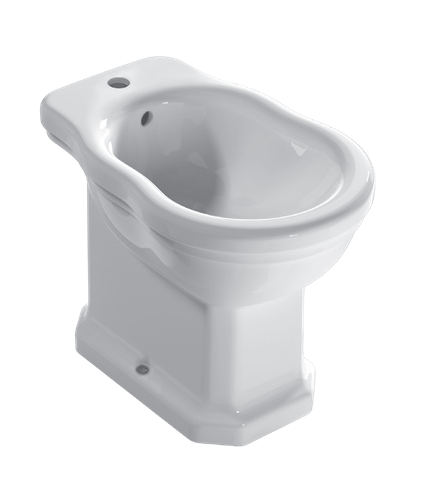 Bodenstehendes Keramik-bidet 57x37 Cm Dreiloch Globo Paestum Pa060bi Weiß - Keramik