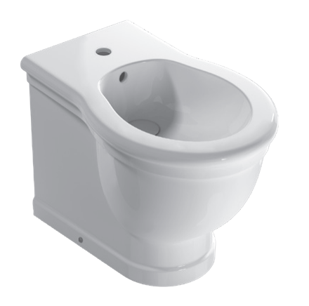 Keramik Bidet Boden Installation Draht Wand Drei Löcher 57,38 Globo Paestum Pa027bi Weiß - Globo Bi