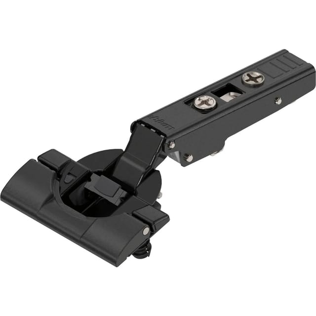 Clip top otion onyx Möbel Scharnier 110°, gerade mit Feder, inserta - Blum
