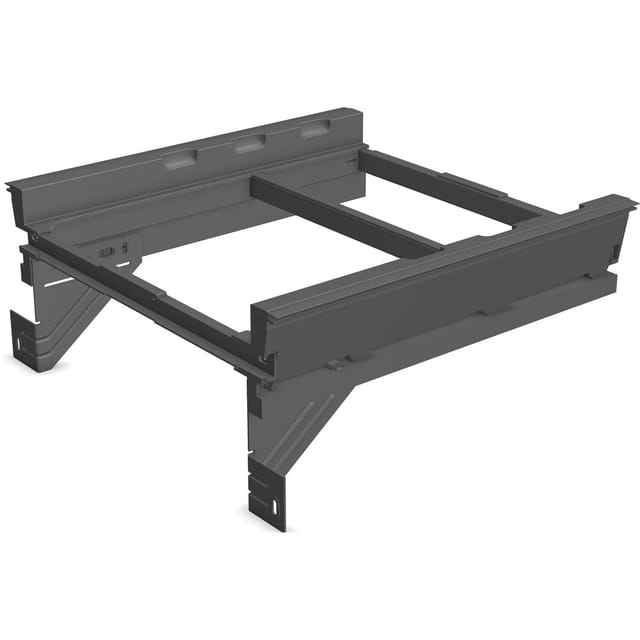 Mülleimer Halterung eins2fünf nl 400 kb 450mm - Halterung für Einbau Abfallsammler, Kunststoff dunkelgrau - Ninka