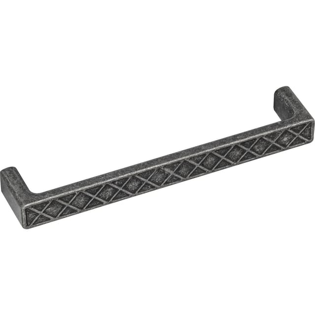 Furnipart - Möbelgriff Wafer LA160 - Griff für Möbel quadratisch - Beschläge Antik, Zinkdruckguss grau antik