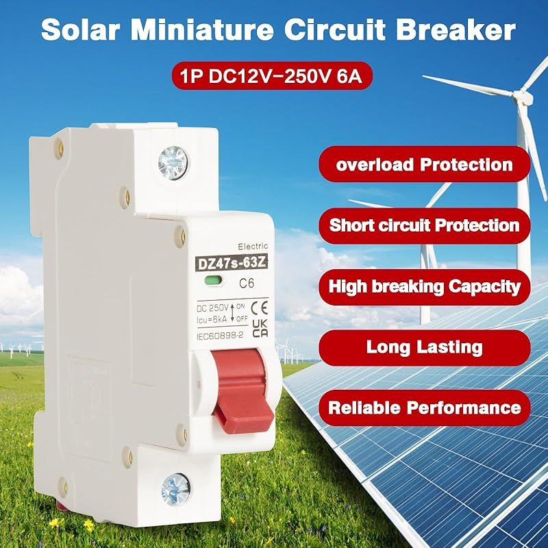 Miniatur-1p 10a Dc 12v-250v Überlastschutz-leistungsschalter Für Solar-pv-systeme