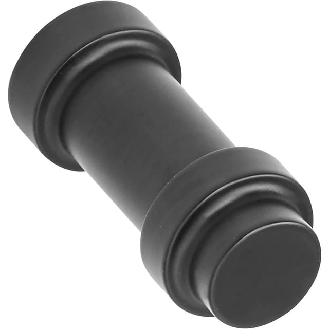 Furnipart - Möbelknopf Pillar ø 11,4mm - schwarzer Möbelknopf rund - guter Griffkomfort, Zinkdruckguss schwarz matt