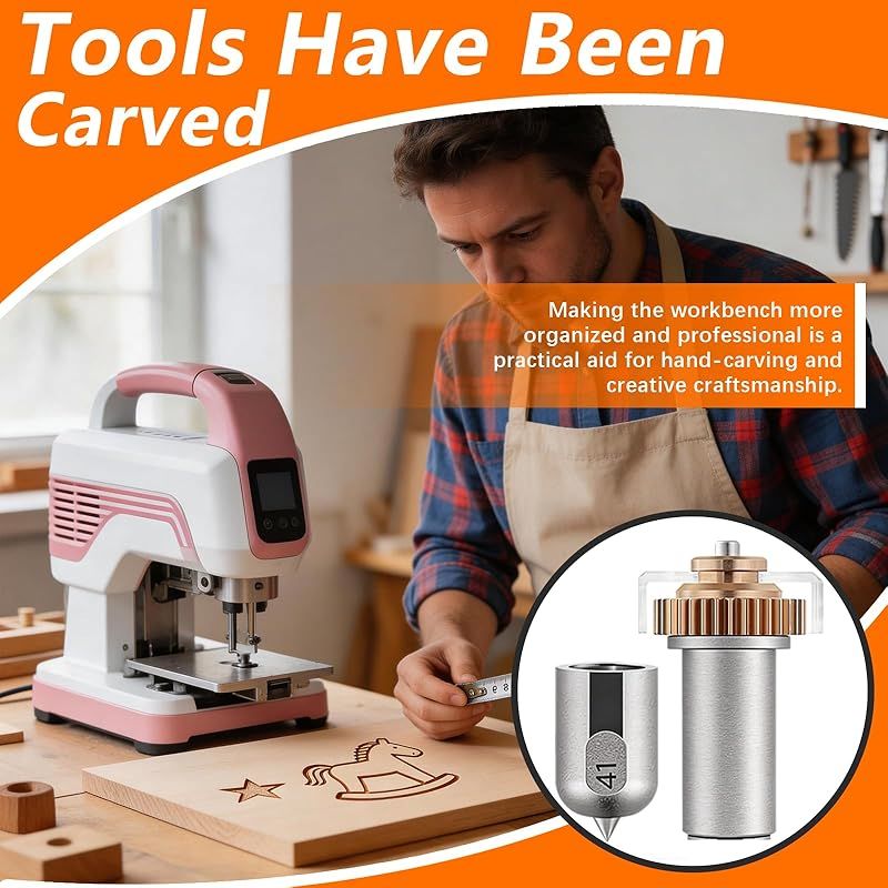 Ersatzmesser Und -klinge Für Cricut Maker Zur Erstellung Von Etiketten, Karten Und Abzeichen (gravierspitze + Einzelrad + Doppelrad + Antriebsgehäuse) (stil 1 (41))