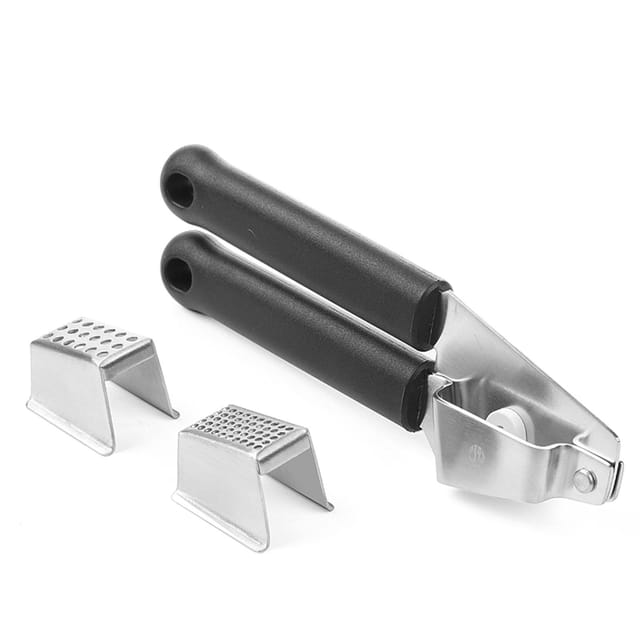 Knoblauchpresse aus Edelstahl, 2 Stärken - Hendi 856123
