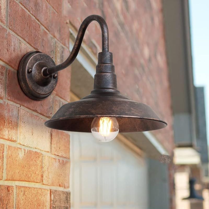 Ip54 Wasserdichte Retro-außenwandleuchte In Antikbronze, Ländliches Schmiedeeisen-wandlaternen-design, E27 Vintage Edison Beleuchtung, Dekoration Für Garten, Terrasse Oder Zaun