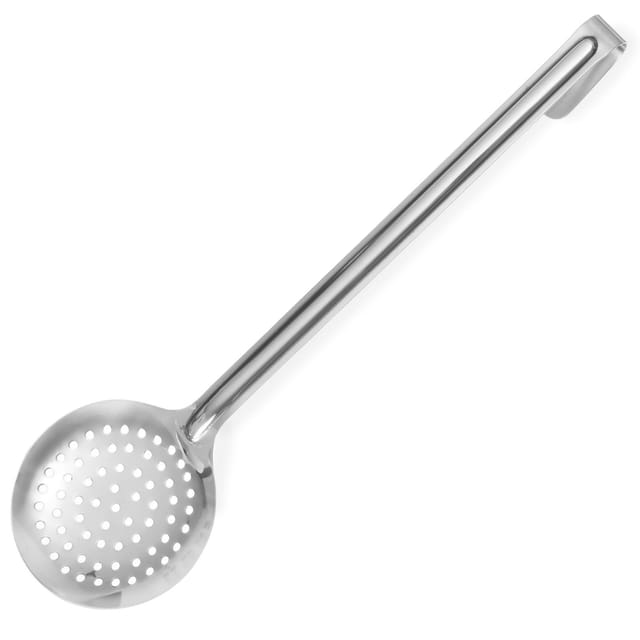 Kitchen Line HACCP-Schlitzlöffel aus Stahl, Durchmesser 115 mm - Hendi 528204