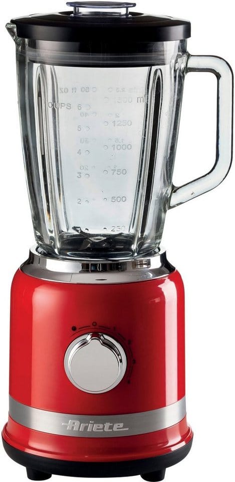 Ariete 0585 1,5 l Tischplatten-Mixer 1000 W Rot, Edelstahl