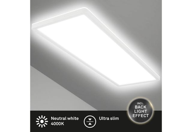 Briloner - Deckenlampe led Panel Ultra Flach Backlighteffekt Weiß