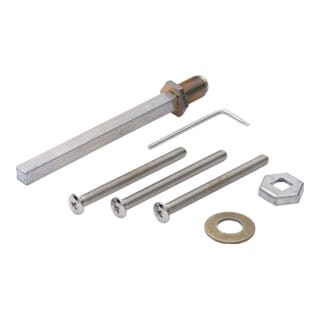 Hoppe - Befestigungsset k/g Schnellstift 2410/3410 Wechselschutzgarnituren 8 x 90 mm 46-51 mm verzinkt