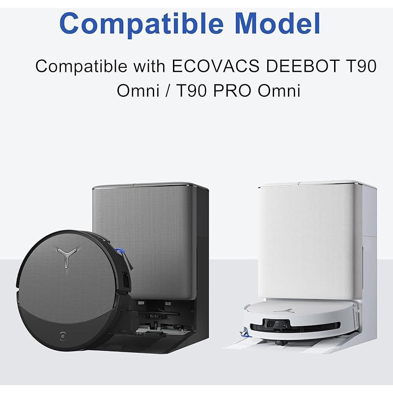 23-teiliges Zubehörset Für Den Ecovacs Deebot T90 Pro Omni / T90 Staubsauger, Bestehend Aus: 1 Hauptbürste, 2 Wischwalzen, 6 Hepa-filtern, 6 Staubbeuteln, 6 Seitenbürsten Und 2 Zubehörteilen.