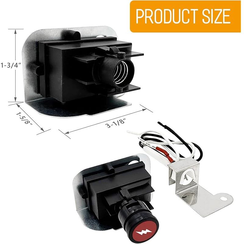 Elektronisches Zündset 63788, Passend Für Weber Q320 & Q3200 Tragbare Grills, Zündset, Ersatzset Für Weber Q3200 Grill (2014), Gaszündset Und -set