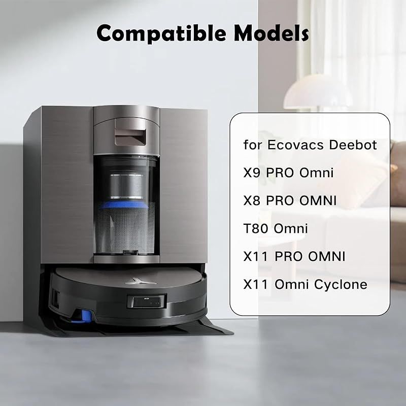 Antibakterieller Rollenmopp Für Ecovacs Deebot X11 Pro Omni/x11 Omnicyclone, X9 Pro Omni/x8 Pro Omni/t80 Omni Saugroboter, Reinigungsrolle Aus Hochdichtem Nylon