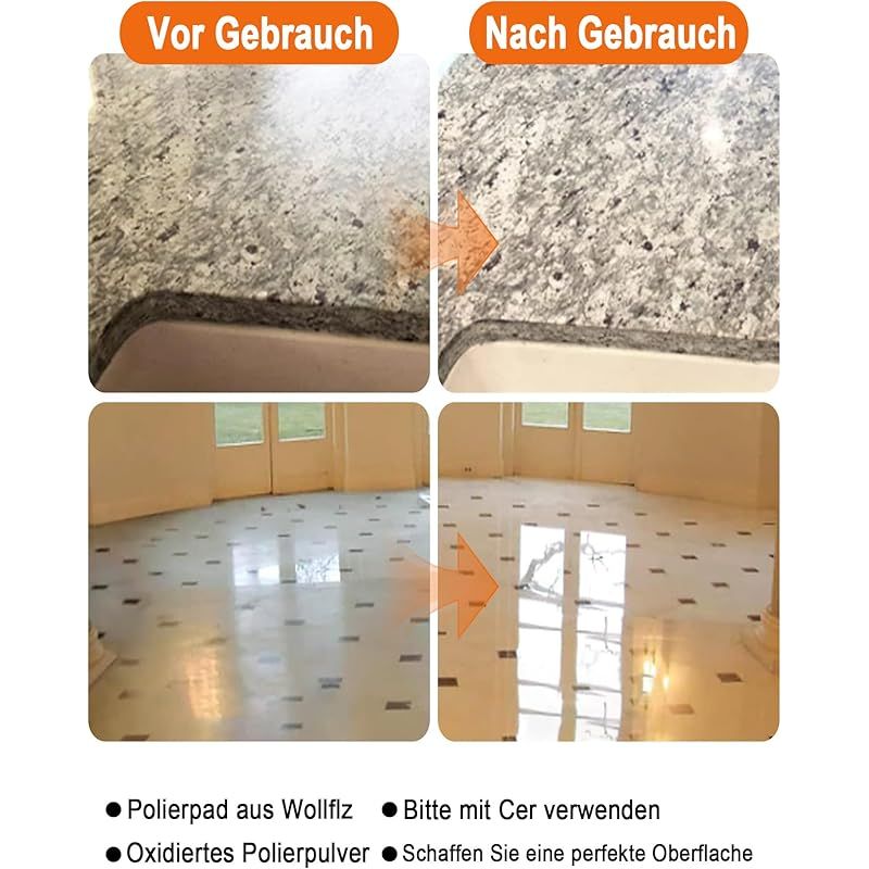 14-teiliges Diamantpolierscheiben-set: 100 Mm Nass-/trockenschleifscheibe Für Fliesen, Marmorpolierset Mit M14-gummirücken Für Beton, Granit, Stein, Marmor (50 - 8000)
