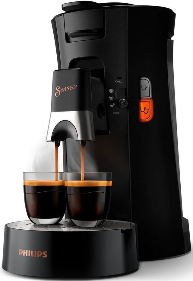 Kaffeemaschine Senseo Select 15,5 x 31 x 31 cm (b x h x t) Pad-System 1.450W inkl. Padhalter für 1 Tasse Padhalter für 2 Tassen