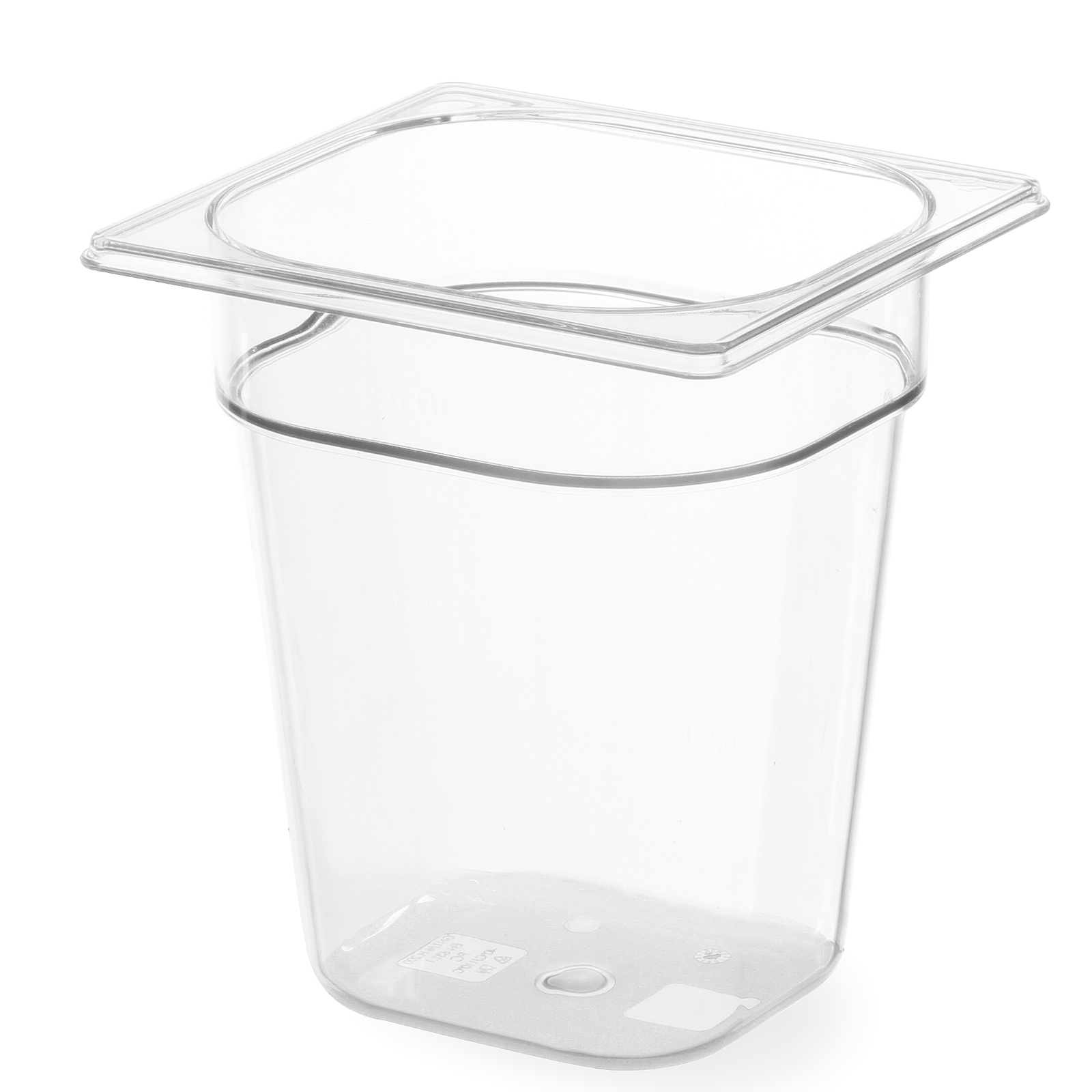 Hendi - Gastronorm-Behälter 1/6, Profi Line, gn 1/6, 1L, Transparent, 176x162x(H)65mm