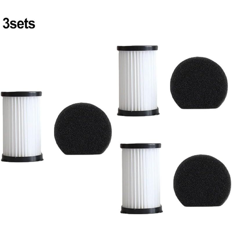 Set Mit 3 Ersatzfiltern Für Den Akitas Ak585k V8 Staubsauger, Passend Für Zubehör Des Akitas 585k Staubsaugers, Waschbar Und Wiederverwendbar