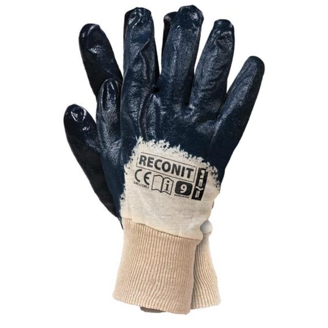 Arbeitshandschuhe mit Nitril - Beschichtung Gr. 10 blau
