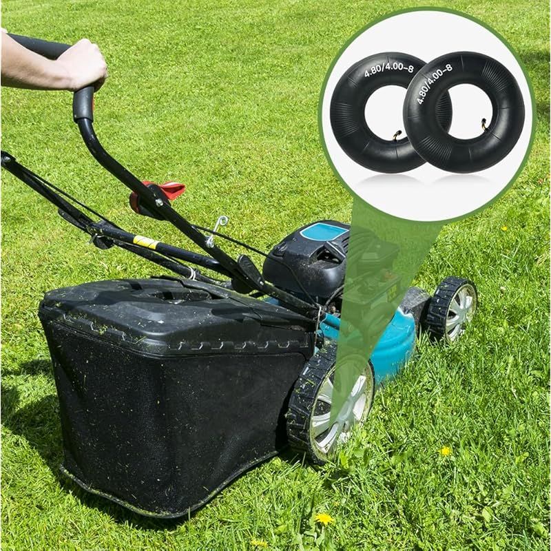 Anhängerschlauch, Schwarze Gummischläuche Für Handwagen, Schubkarren, Einradanhänger, Rasenmäher, Gartenwagen Und Roller (4.80/4.00-8)
