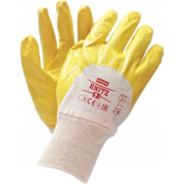 RNITZ BEY NITRIL-beschichtete Schutzhandschuhe Größe 9