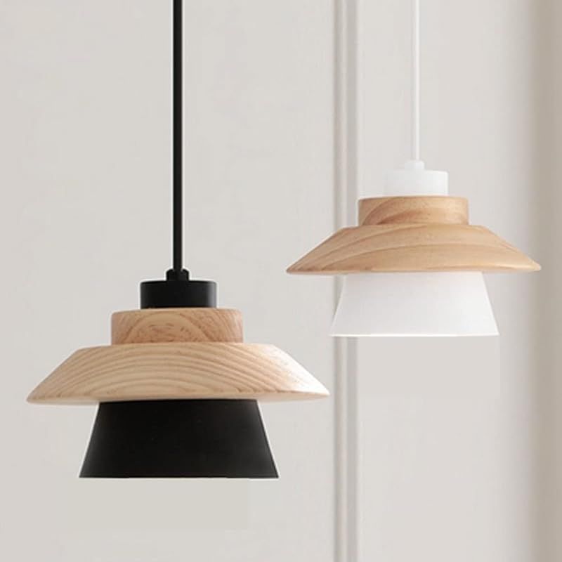 Nordischer Kronleuchter Aus Massivholz Und Aluminium Für Schlafzimmer, Restaurant, Café, Kreative Modepersönlichkeit (weiß)