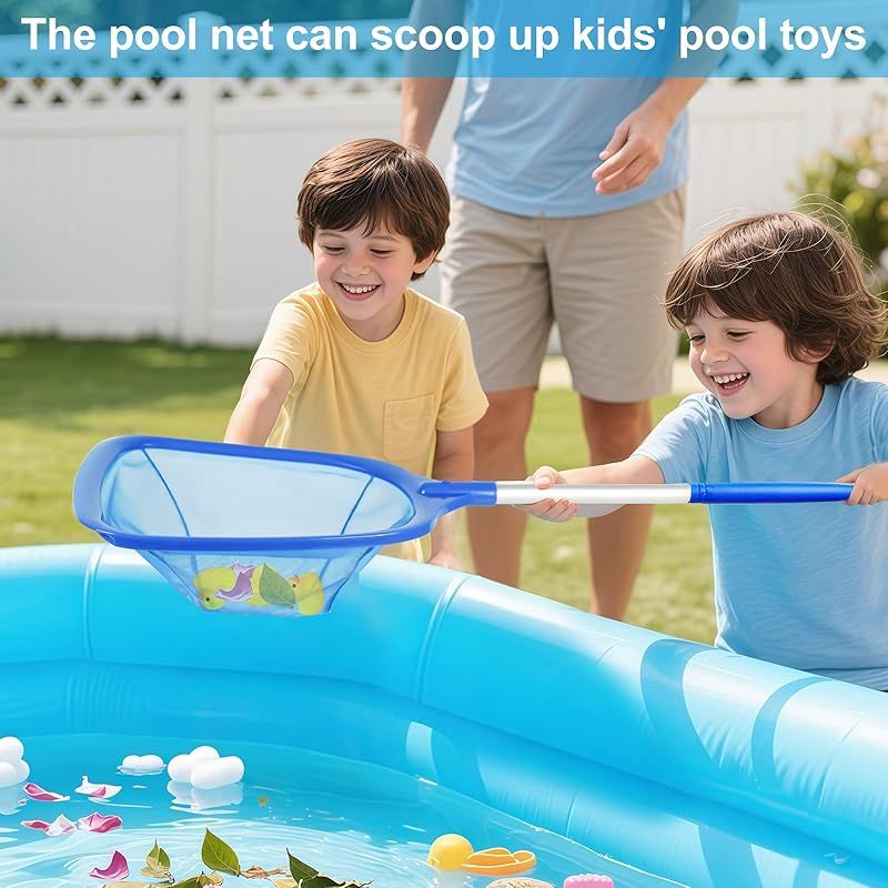 Pool-skimmernetz Mit Verstellbarem Griff – Ultrafeines Netzgewebe – Für Aufstellpools, Teiche Und Whirlpools – Kompatibel Mit Bestway, Intex Und Summer Waves