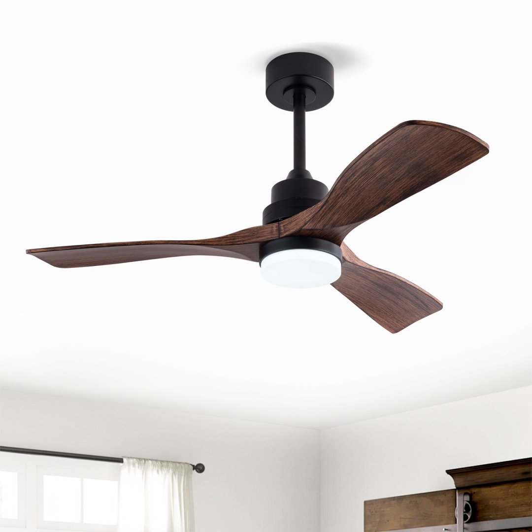 Bestseller 42-zoll-deckenventilator – 107x107x34 Cm – 4.5 Kg – Aus Abs – Langlebiges Und Geräuscharmes Design – Mit Licht Und Fernbedienung