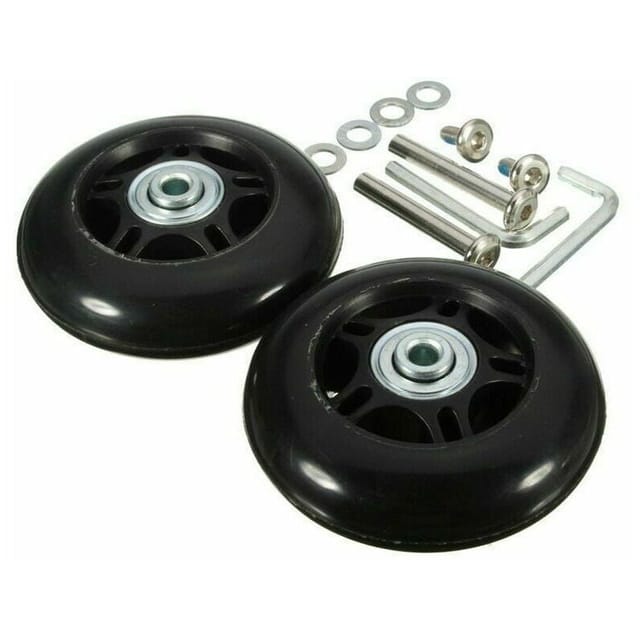 2er Set Ersatzräder Für Koffer Mit Achsen Schwarz 40mm18mm Universalrad Für Koffer