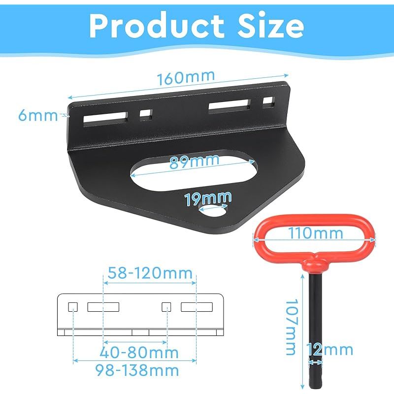 Universelle Hochleistungs-anhängerkupplung Für Nullwendekreismäher, Kompatibel Mit 4–13,8 Cm Lochkreis, 8,9 X 3,9 Cm Kettenaufnahme, 1,9 Cm Kupplungsloch, Anhängerkupplungskugel