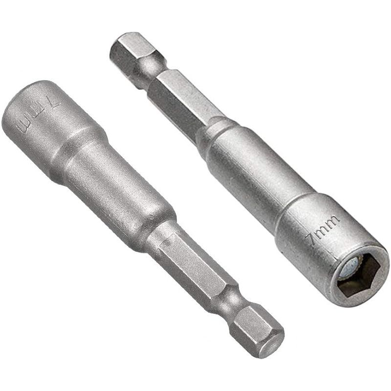 10 Magnetische 8-mm-steckschlüsseladapter Für 1/4"-sechskant-steckschlüssel Für Schlagschrauber, Steckschlüssel, Handbohrmaschinen, Akkuschrauber Und Steckschlüssel