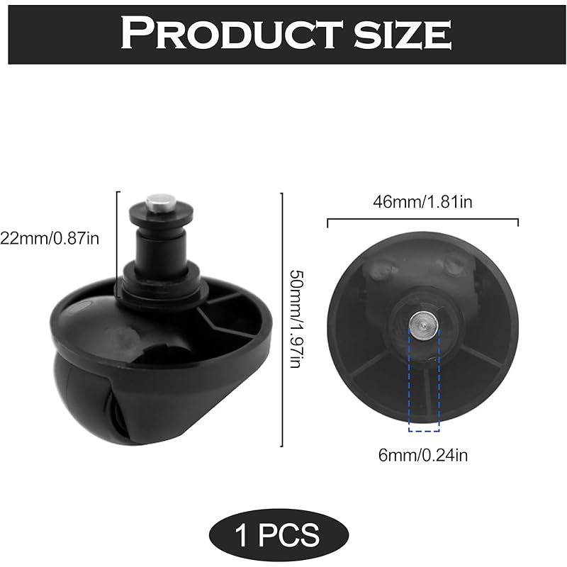 Geräuschloses Vorderrad, Passend Für Dreame D9/l20 Ultra/l10s Pro Gen2/l10s Pro Ultra Heat/x40 Ultra/x40 Master/l40 Ultra Ae4/d9 Max Gen 2/l10s Plus/d10s Pro, Zubehör Für Saugroboter – Schwarz