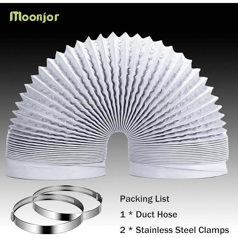 Belüftungsschlauch, 100 Mm, 2 M, Flexibler Aluminiumschlauch, Wäschetrocknerschlauch, Flexibler Schlauch Für Growzelte, Wäschetrockner, Lüftungsklappe Für Den Hausgebrauch