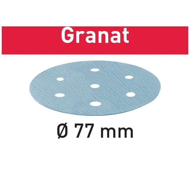 Schleifscheibe stf d 77/6 P1200 GR/50 Granat - Festool