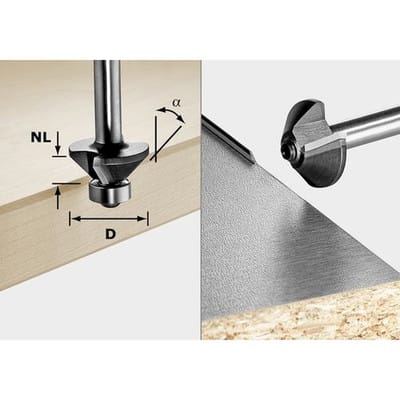 Fasefräser S8 hw 30° D25-KL ofk – 499800 - Festool