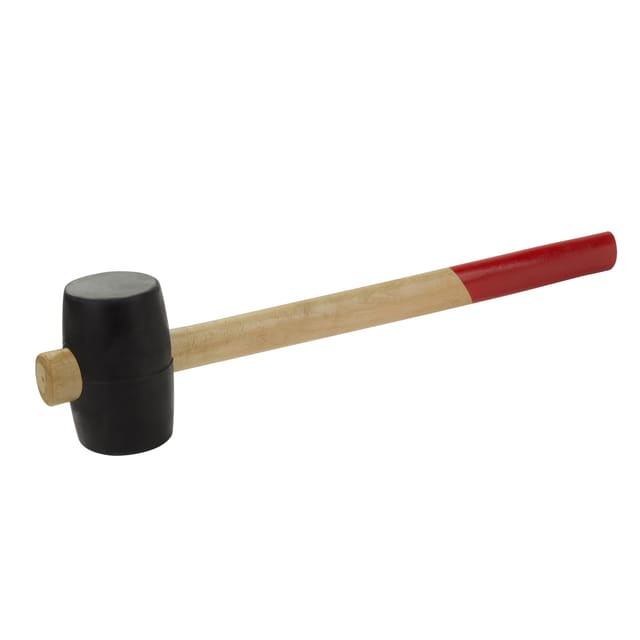 Gummihammer mit Holzstiel ø 55 mm, schwarz