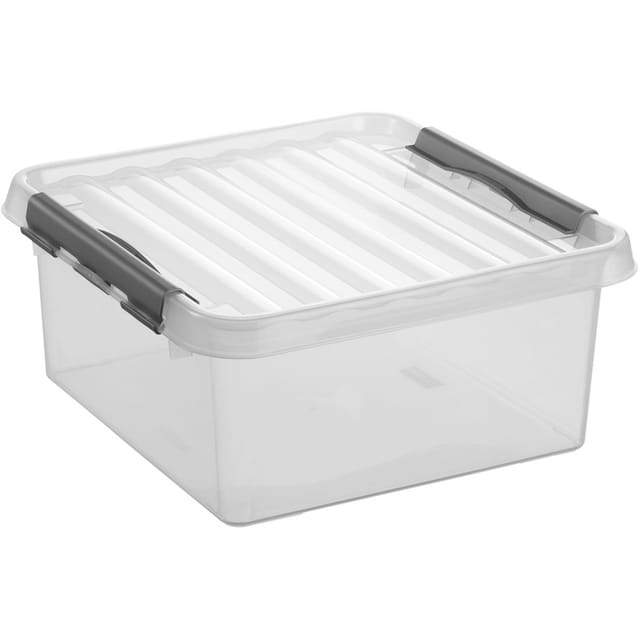 Aufbewahrungsbox the q-line 40 x 18 x 40 cm (b x h x t) 18l Kunststoff transparent
