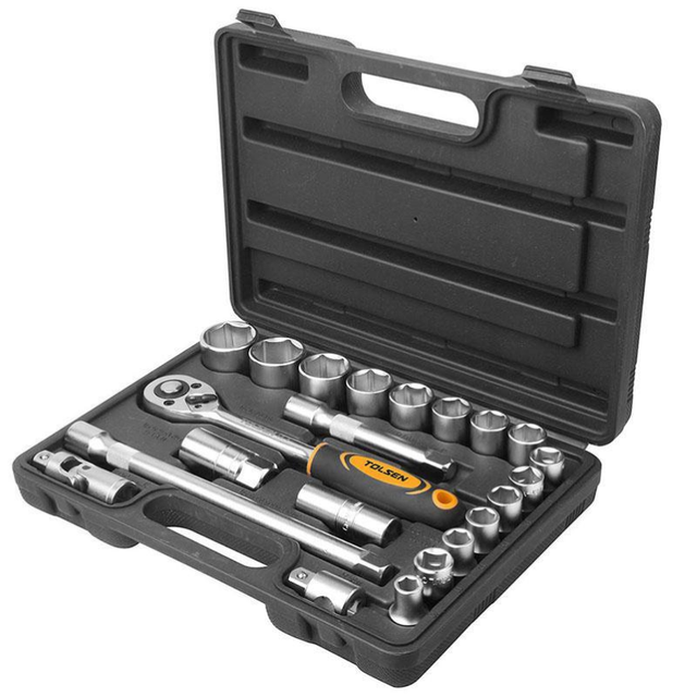22-Teilige Ratschen-Ratschen-Box Mit 1/2" Tolsen-Steckschlussel