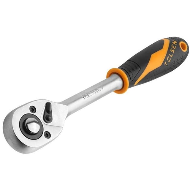 TOLSEN 3/8" Umschaltknarre mit ergonomischem Griff und Schnellverschluss