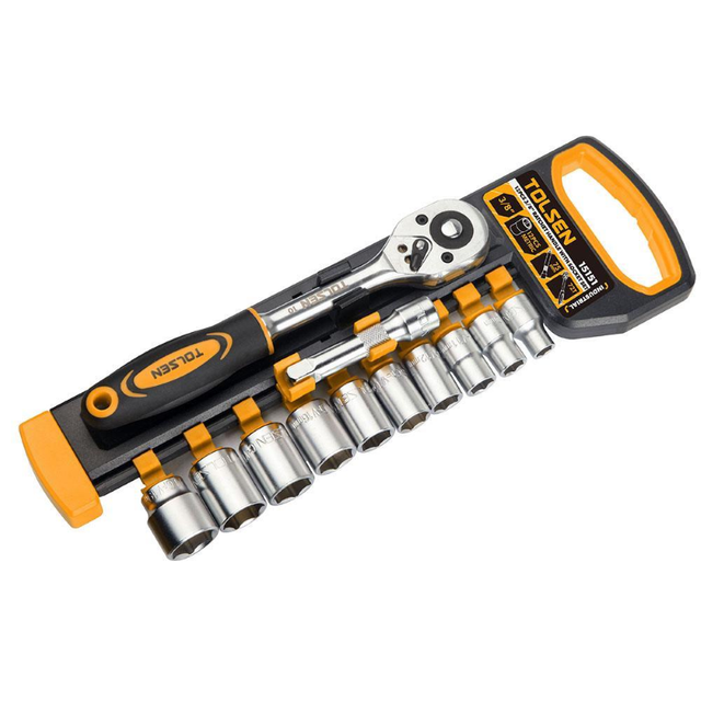 Satz 12-Teilig Umkehrknarre Mit 3/8" Tolsen-Steckschlussel
