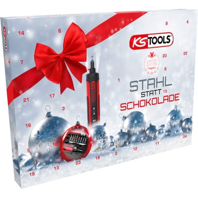 Competition by ks tools Adventskalender 2025 - Stahl statt Schokolade, 27-tlg.