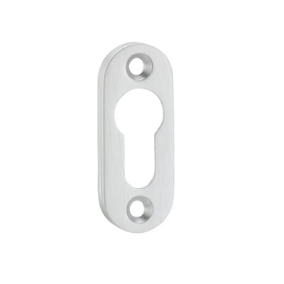 EDI - Schlüsselrosette 3393/0000 Aluminium F1 Schildstärke 8 mm pz oval