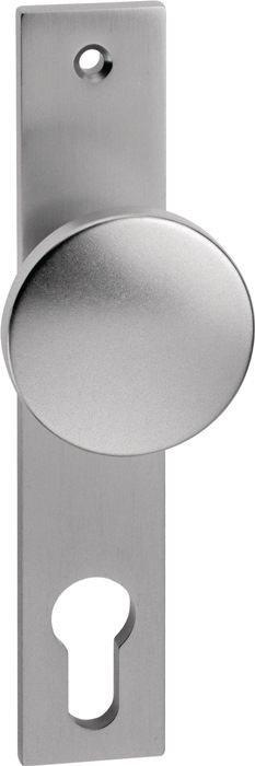 EDI - Schlosskasten-Knopf 1317/7020 fest Aluminium F1 / naturfarbig Vierkant 8 mm