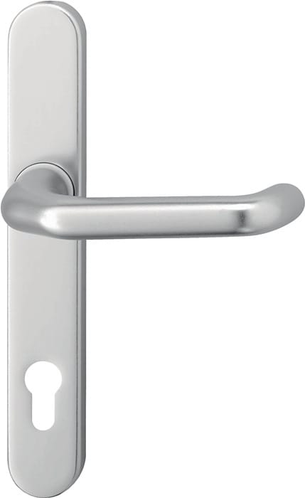 EDI Drückergarnitur mit Langschild Kronos 1300/0035, Aluminium