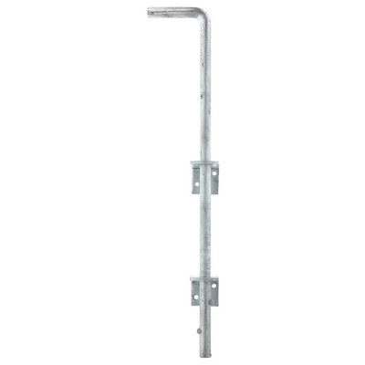 Alberts - Bodenschieber verzinkt L500xS16mmStahl verzinkt Abstand Bolzen - Tor 40 mm