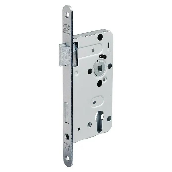 FP - Zimmertür-Einsteckschloss 0415 pzw 18/ 55/72/8 mm din links silber abgerundet Klasse 2 Zinkdruckgruss