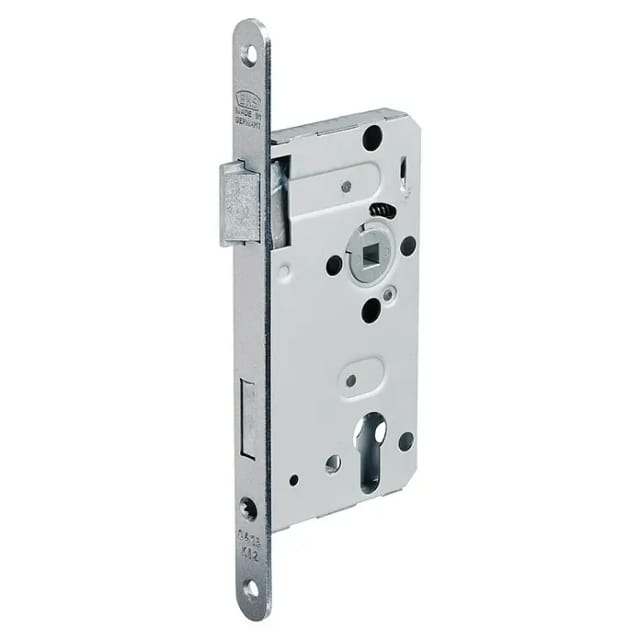 FP - Zimmertür-Einsteckschloss 0415 pzw 18/ 55/72/8 mm din links silber abgerundet Klasse 2 Zinkdruckgruss