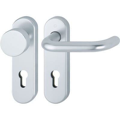 Hoppe - FS-Garnitur Paris FS-58/353KH/138 Alu.F1 d/k ts 45-65mm pz rd din l/r - 10726112