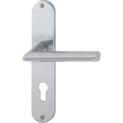 Hoppe - Langschildgarnitur Stockholm E1140Z/302 Edelstahl F69 pz 72 mm din links / rechts